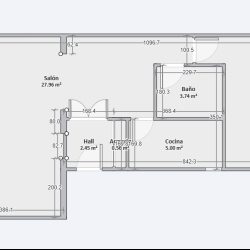 Apartamento clásico, con balcones